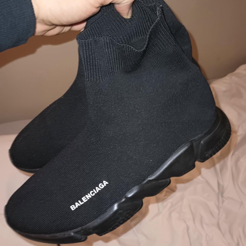 Balenciaga Black Speed Trainer Sock Sneakers